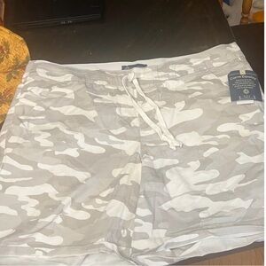 Democracy Gray Camouflage Women's Athletic Shorts